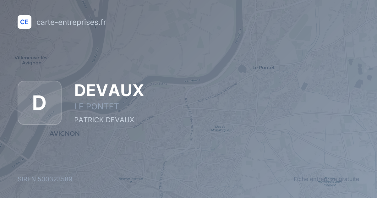 DEVAUX — 500323589 — fiche entreprise