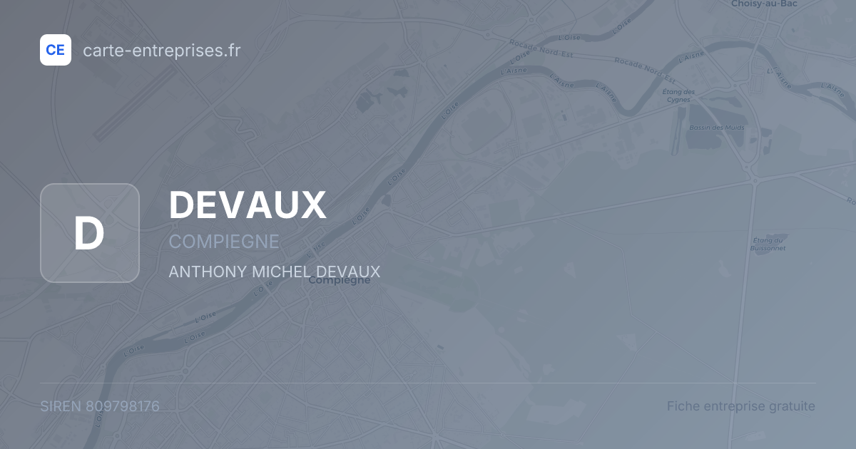 DEVAUX — 809798176 — fiche entreprise