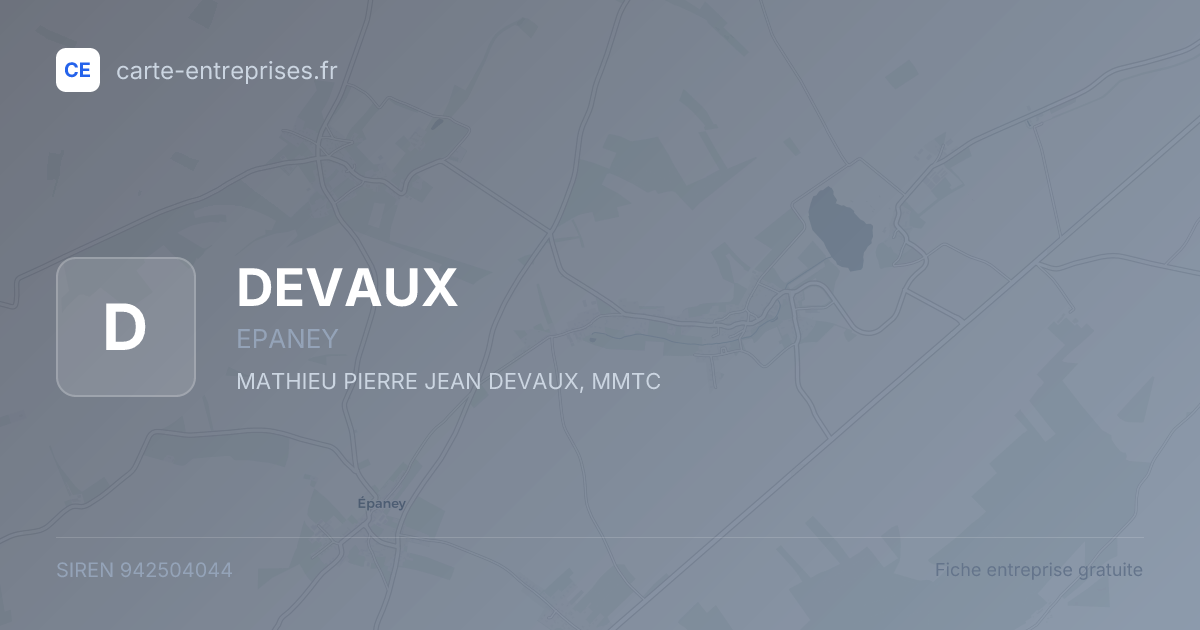 DEVAUX — 942504044 — fiche entreprise
