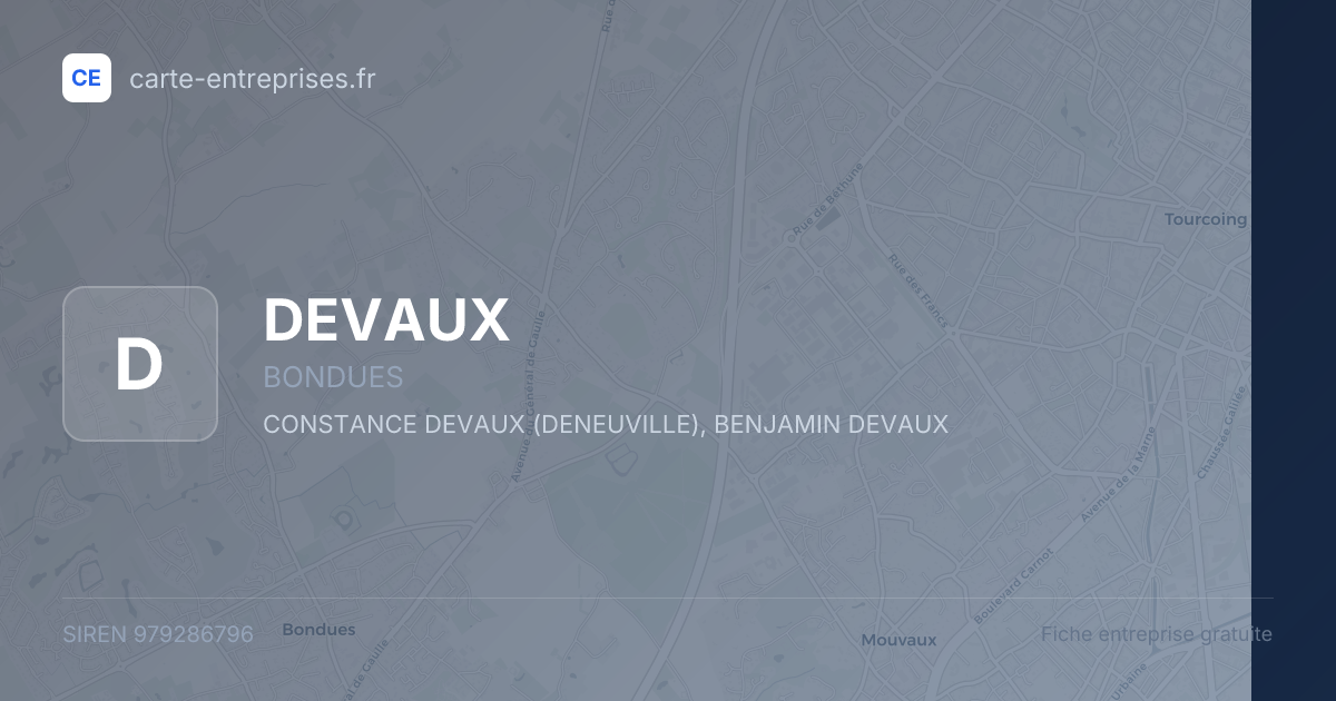 DEVAUX — 979286796 — fiche entreprise