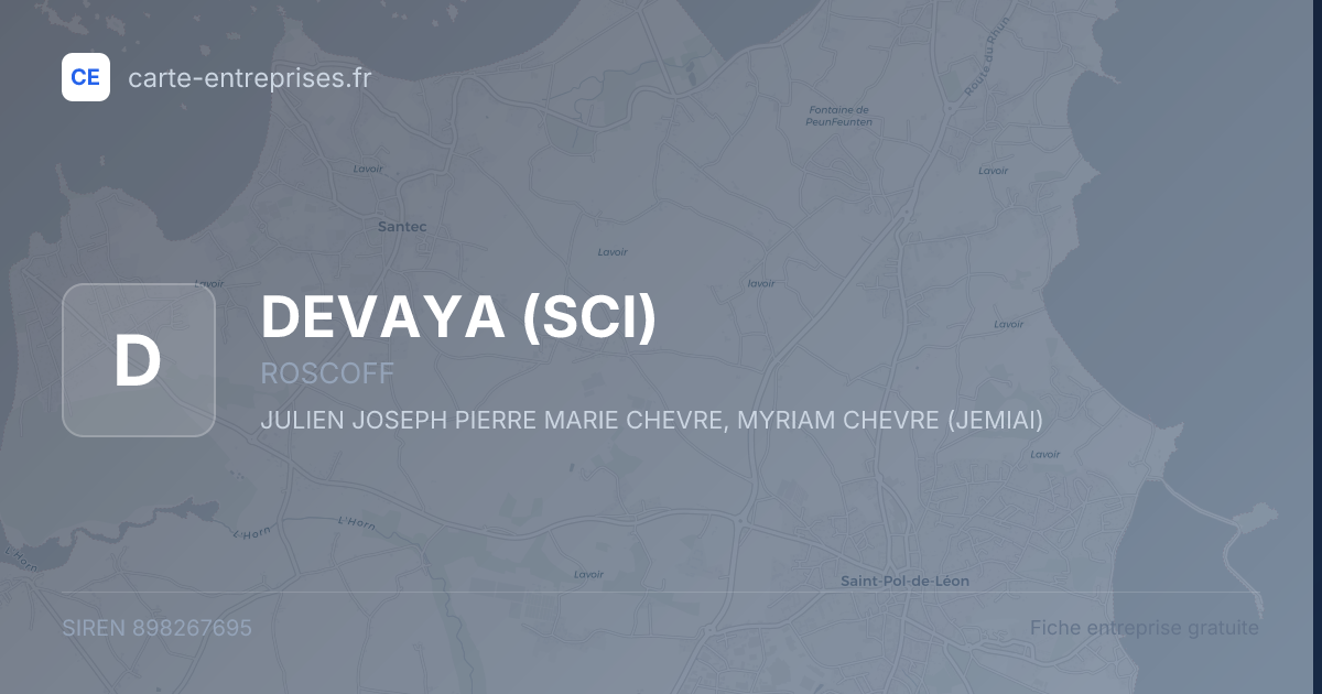 DEVAYA (SCI) — 898267695 — fiche entreprise