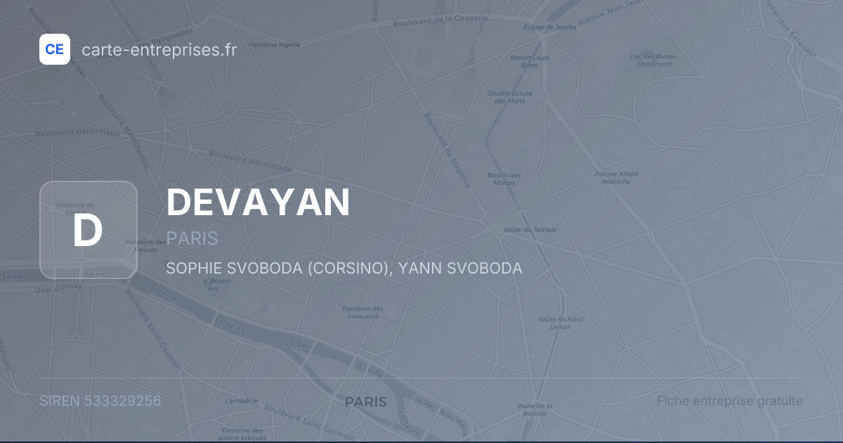 DEVAYAN — 533329256 — fiche entreprise