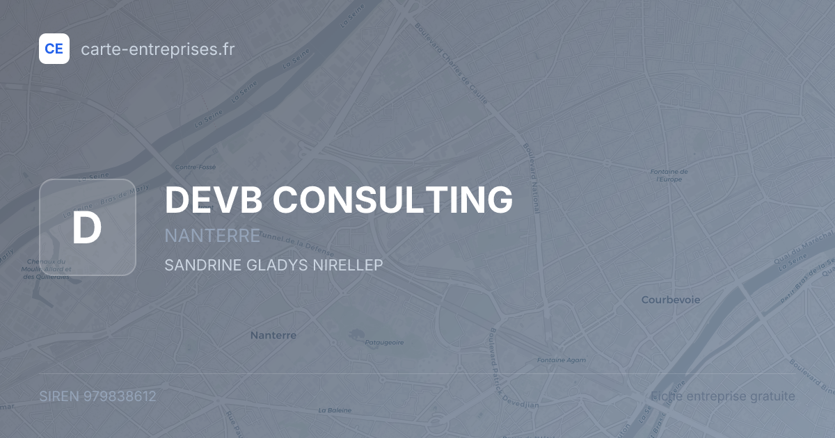 DEVB CONSULTING — 979838612 — fiche entreprise