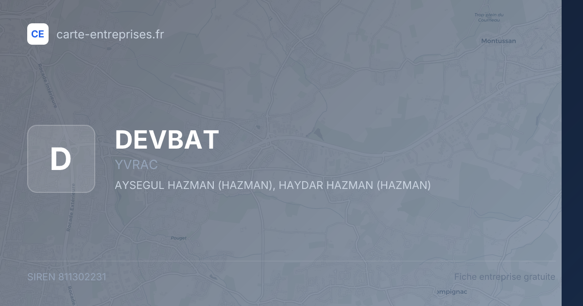 DEVBAT — 811302231 — fiche entreprise