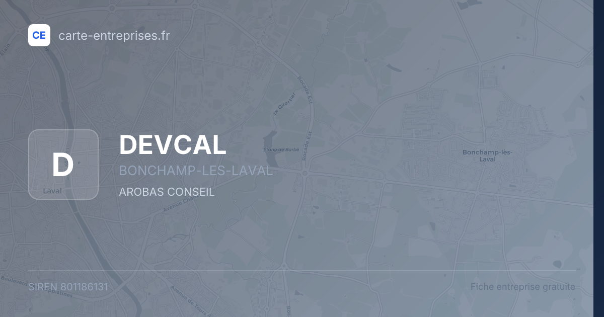 DEVCAL — 801186131 — fiche entreprise