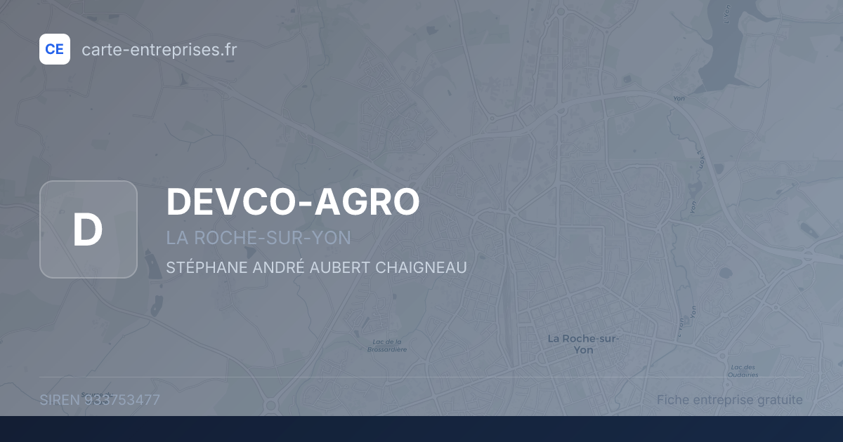DEVCO-AGRO — 933753477 — fiche entreprise
