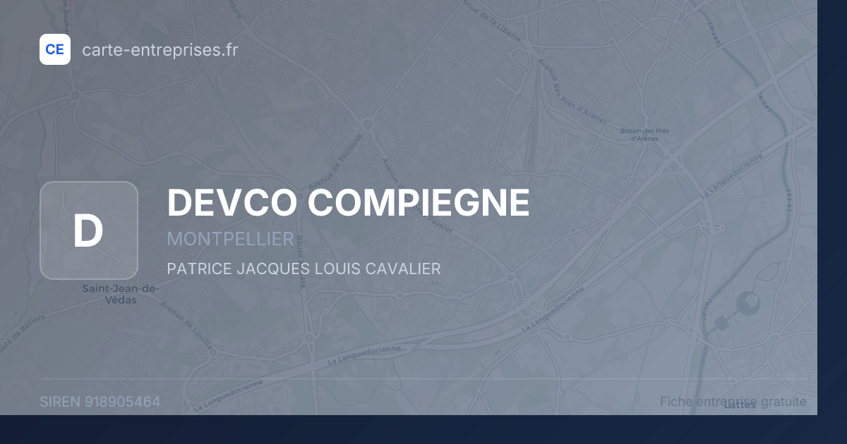 DEVCO COMPIEGNE — 918905464 — fiche entreprise