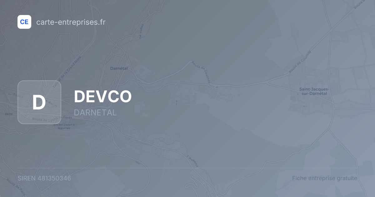 DEVCO — 481350346 — fiche entreprise