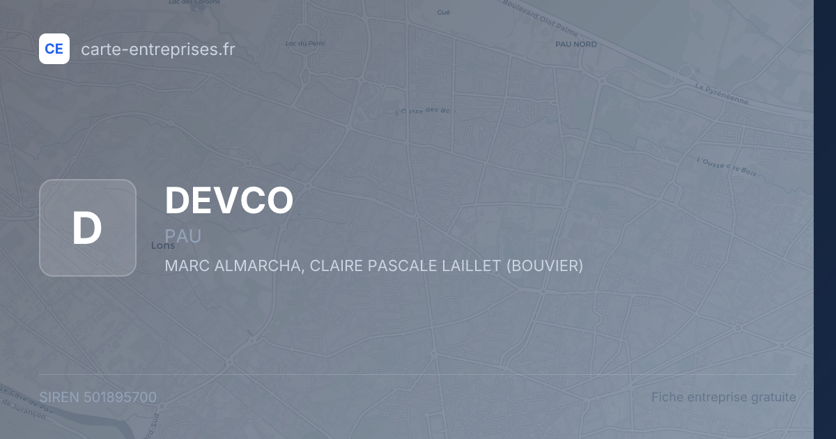 DEVCO — 501895700 — fiche entreprise