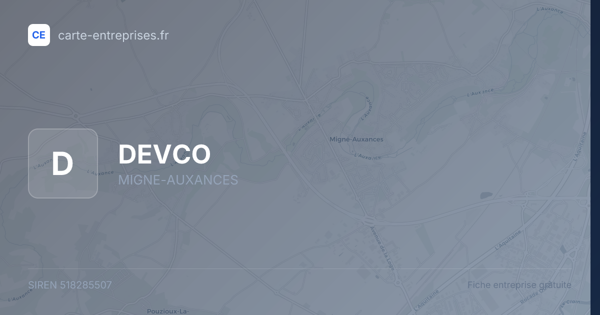 DEVCO — 518285507 — fiche entreprise