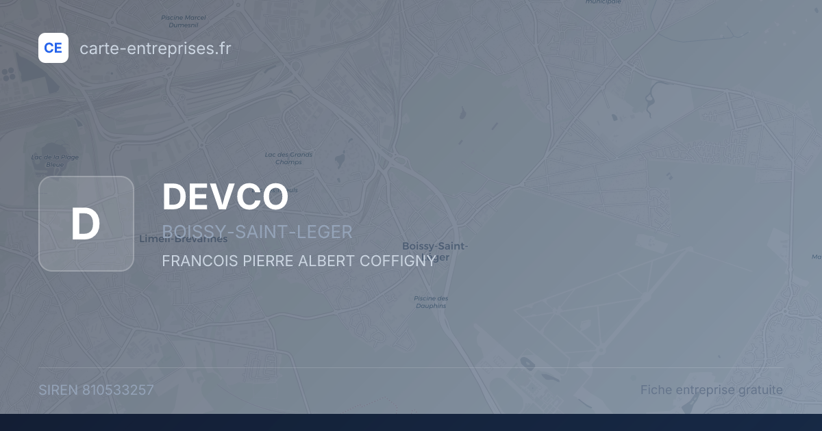 DEVCO — 810533257 — fiche entreprise