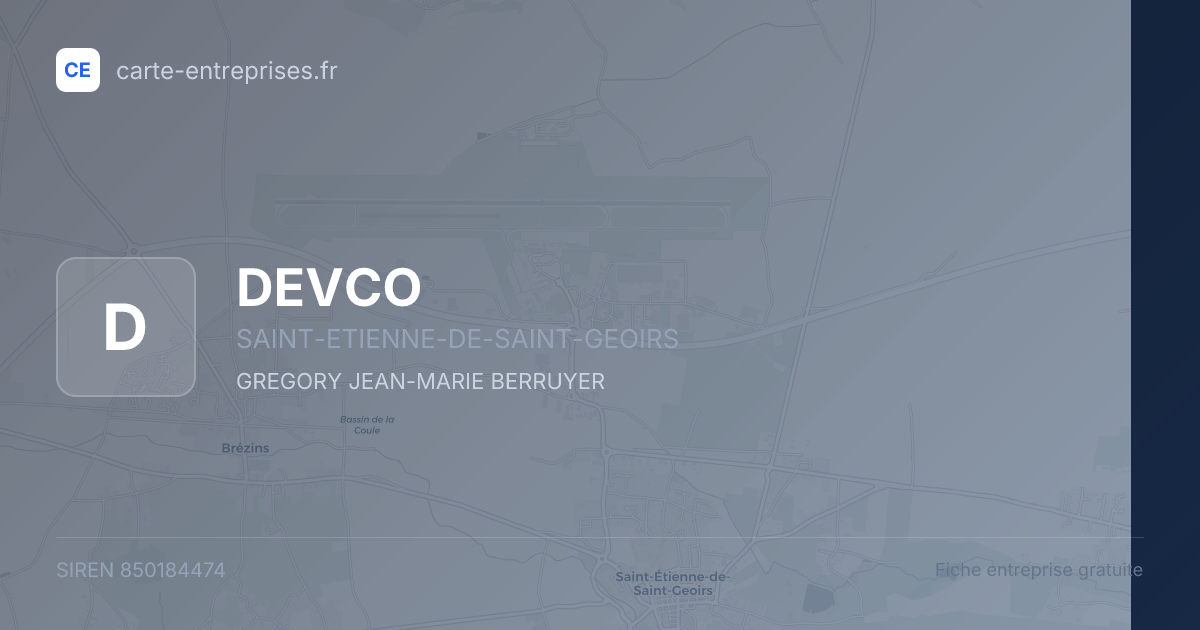 DEVCO — 850184474 — fiche entreprise