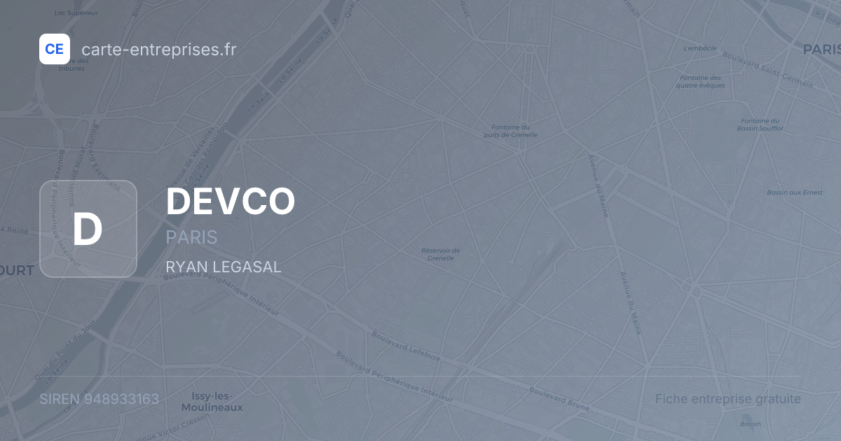 DEVCO — 948933163 — fiche entreprise