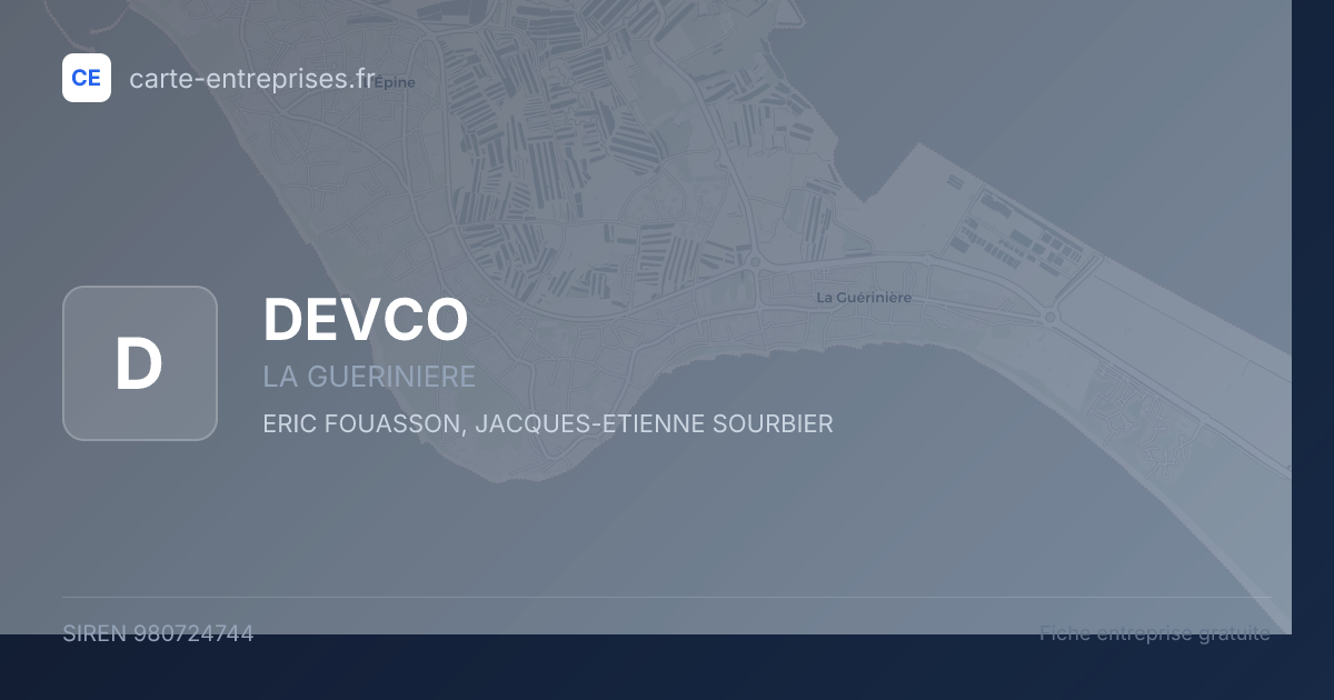 DEVCO — 980724744 — fiche entreprise