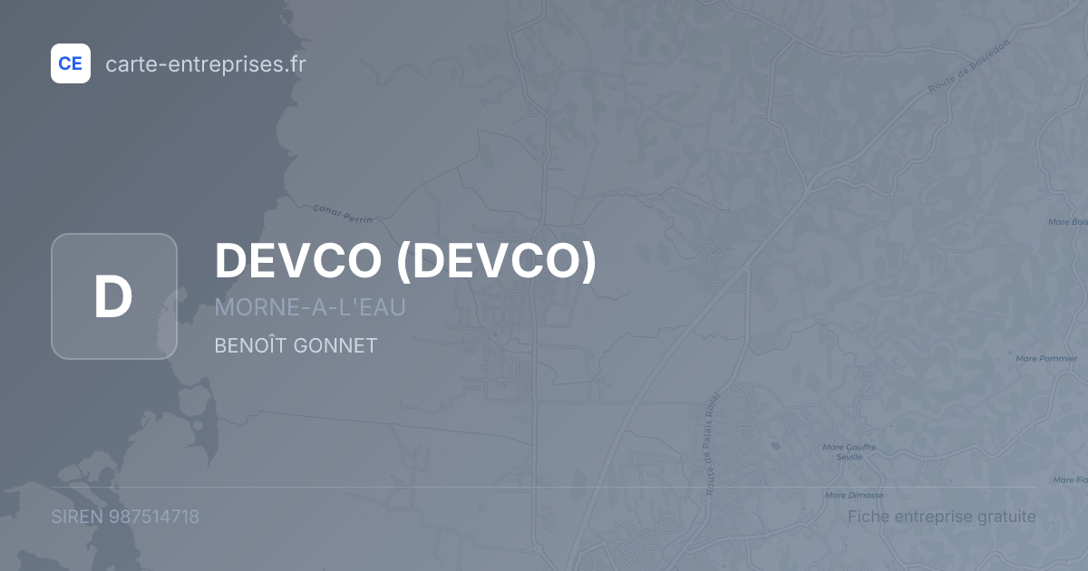 DEVCO — 987514718 — fiche entreprise
