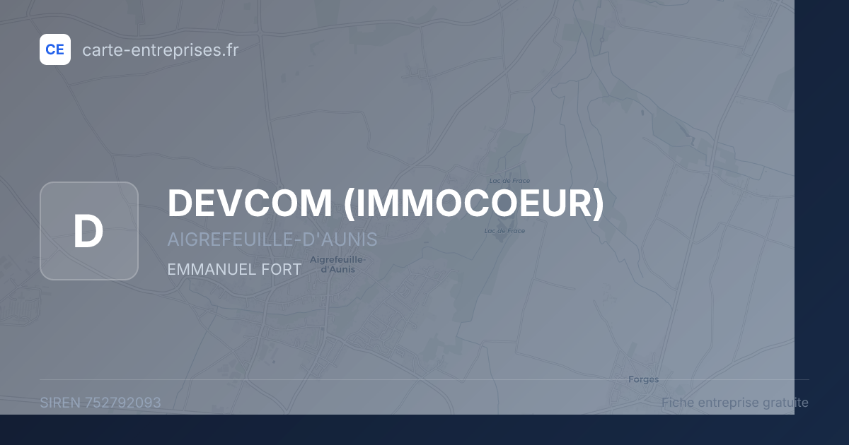 DEVCOM (IMMOCOEUR) — 752792093 — fiche entreprise