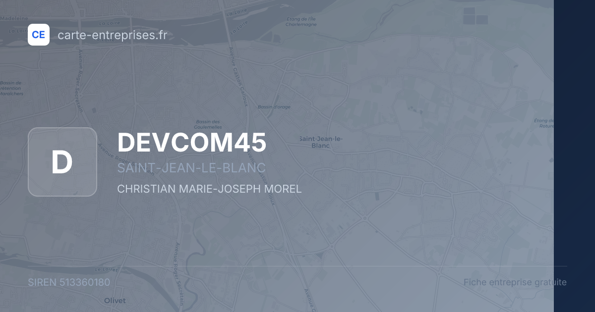 DEVCOM45 — 513360180 — fiche entreprise