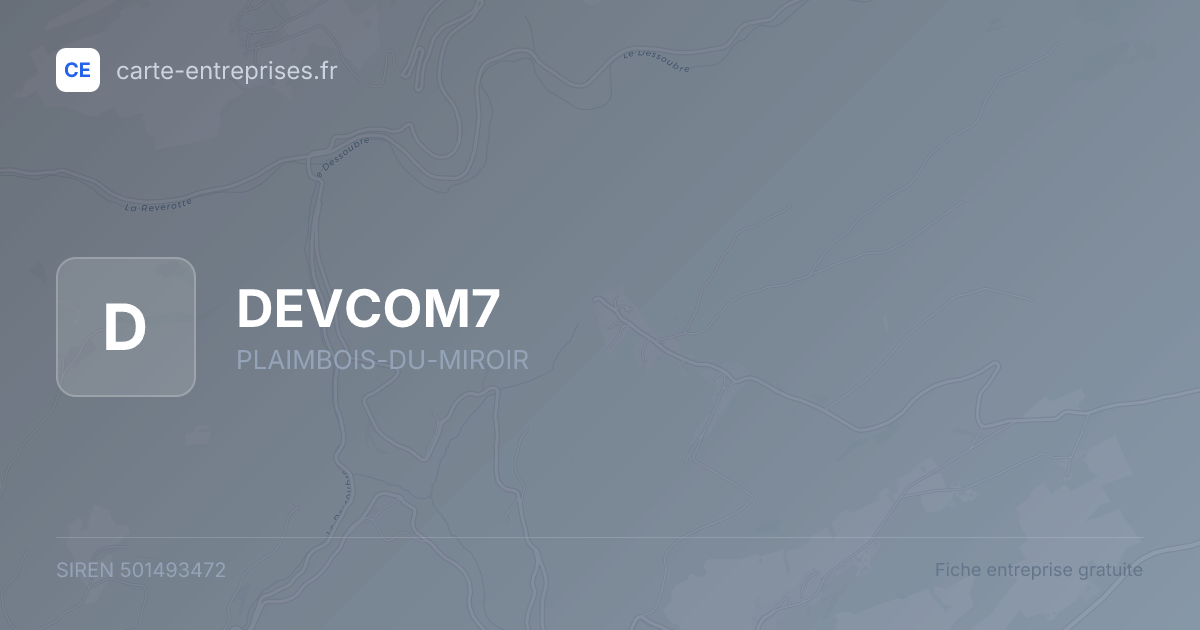 DEVCOM7 — 501493472 — fiche entreprise