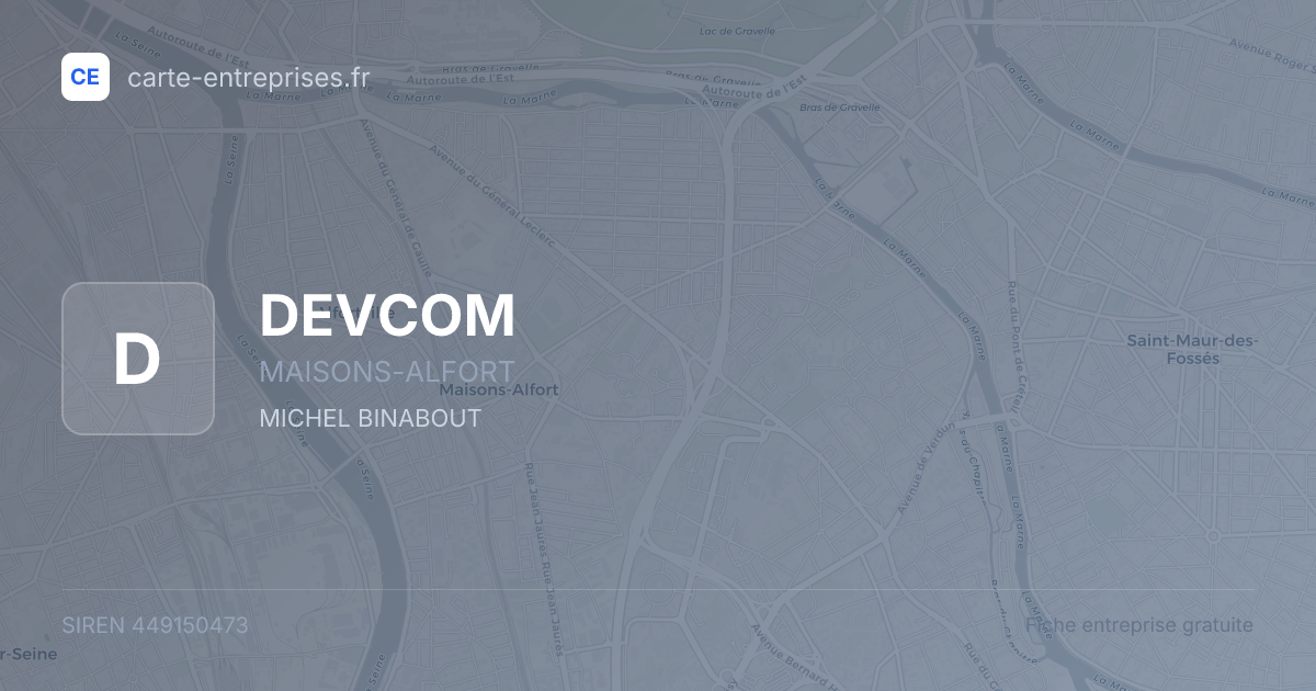 DEVCOM — 449150473 — fiche entreprise