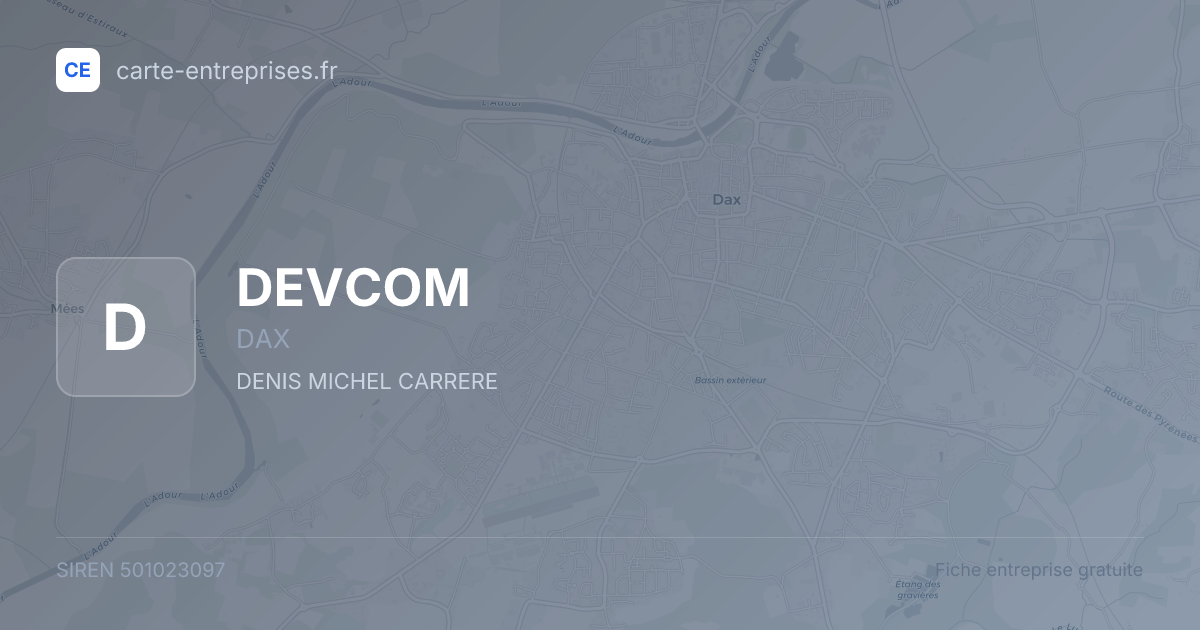 DEVCOM — 501023097 — fiche entreprise