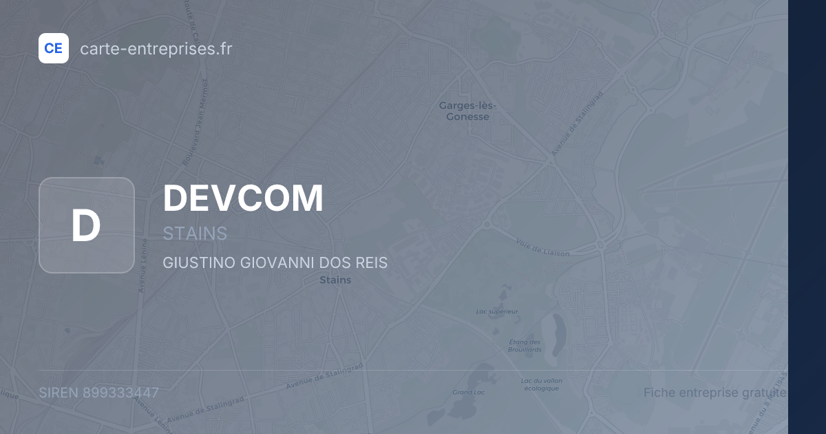 DEVCOM — 899333447 — fiche entreprise