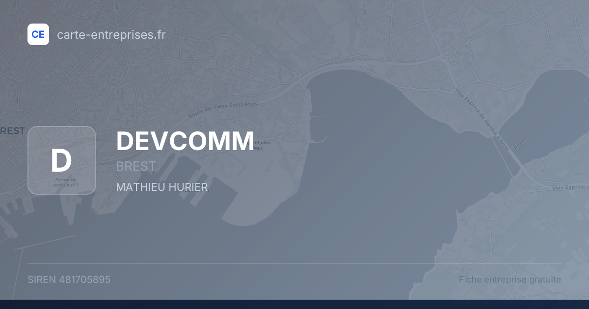DEVCOMM — 481705895 — fiche entreprise