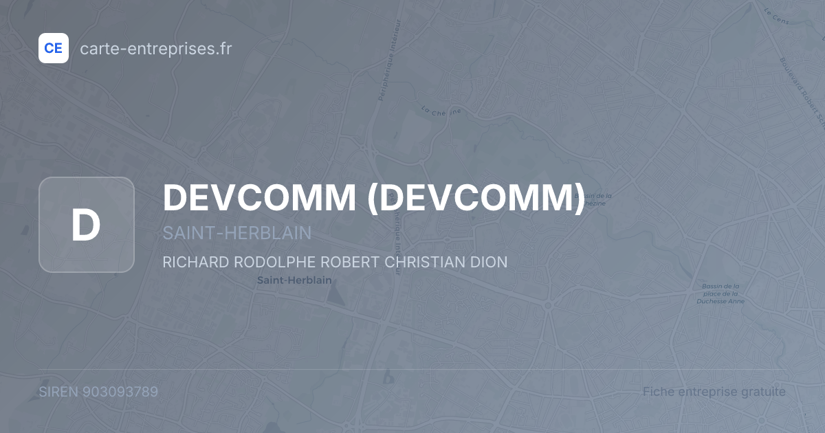 DEVCOMM — 903093789 — fiche entreprise