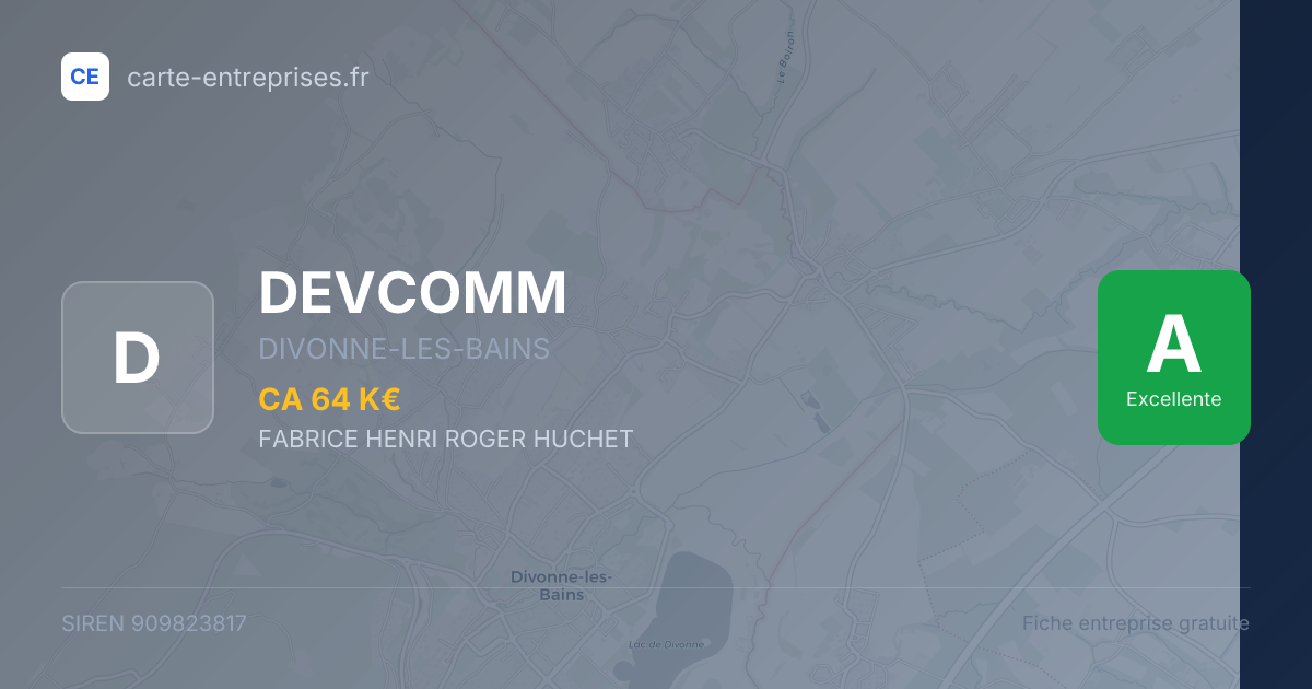 DEVCOMM — 909823817 — fiche entreprise