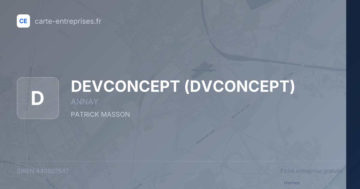 DEVCONCEPT (DVCONCEPT) — 440607547 — fiche entreprise