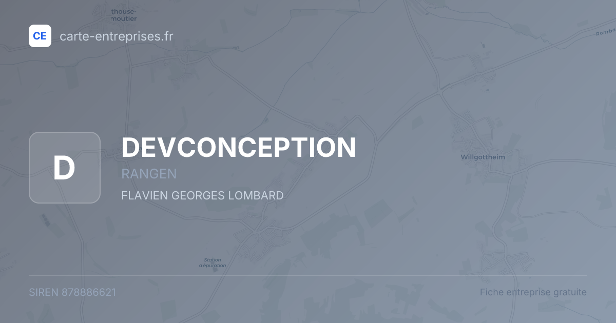 DEVCONCEPTION — 878886621 — fiche entreprise