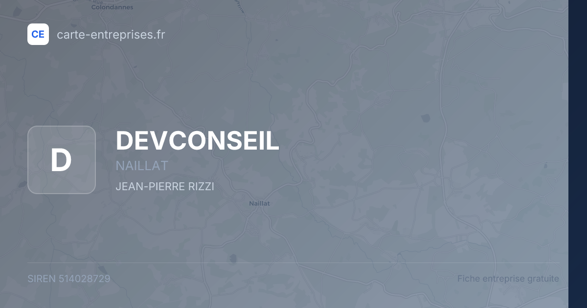 DEVCONSEIL — 514028729 — fiche entreprise
