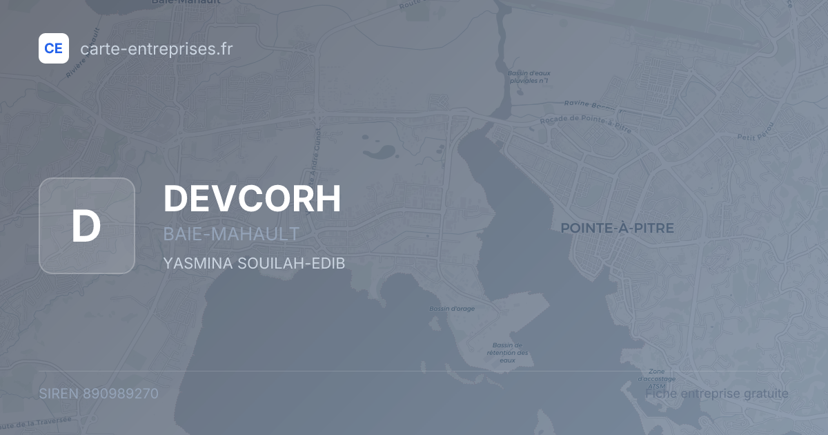 DEVCORH — 890989270 — fiche entreprise