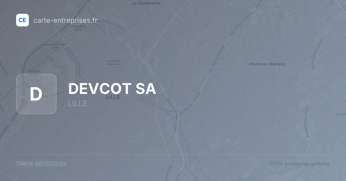 DEVCOT SA — 460502024 — fiche entreprise