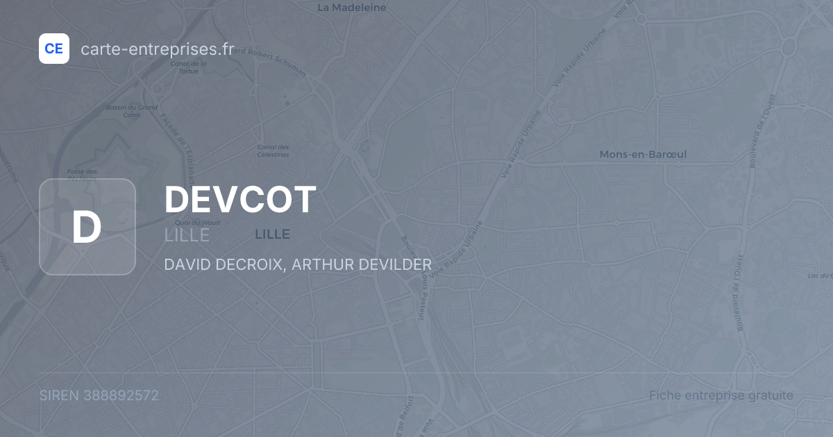 DEVCOT — 388892572 — fiche entreprise