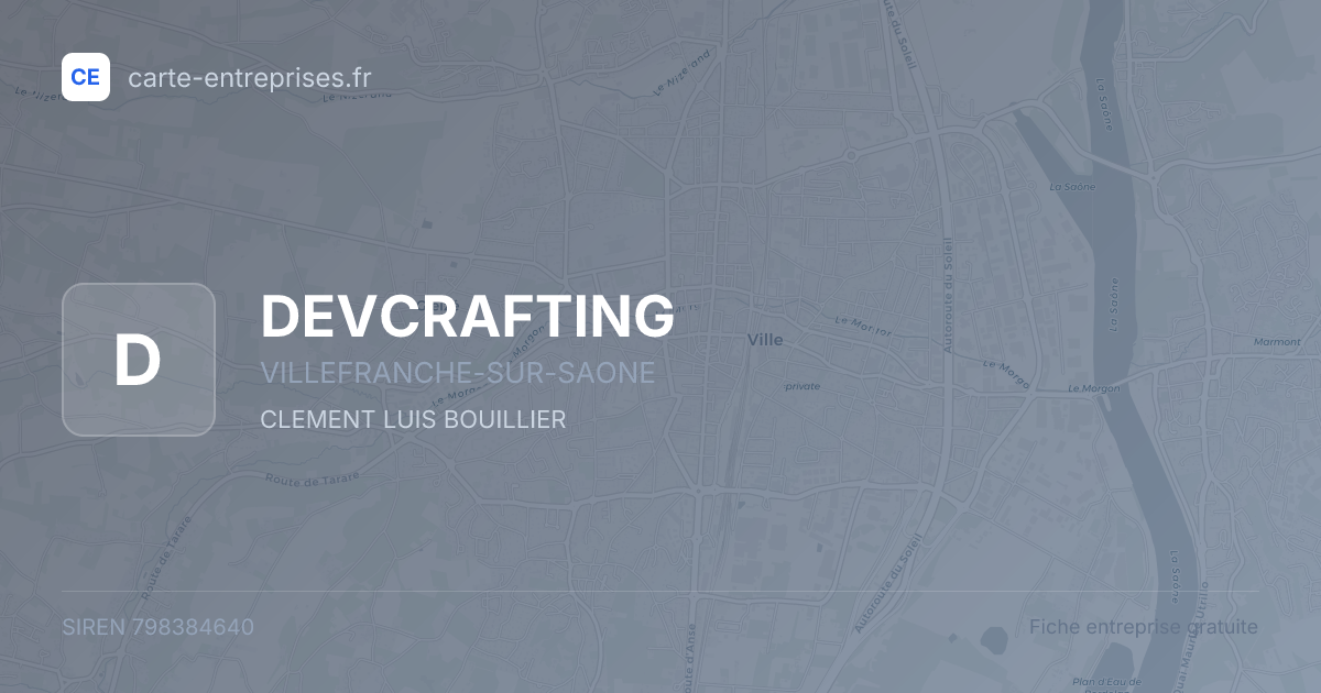 DEVCRAFTING — 798384640 — fiche entreprise