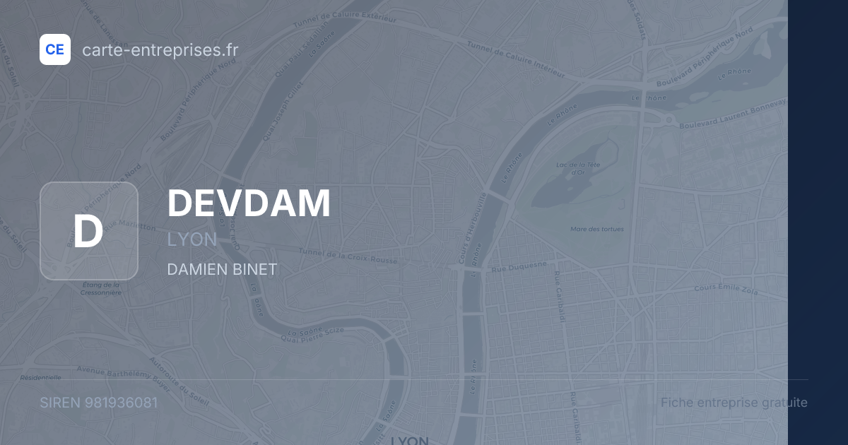 DEVDAM — 981936081 — fiche entreprise