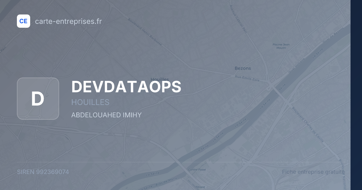 DEVDATAOPS — 992369074 — fiche entreprise