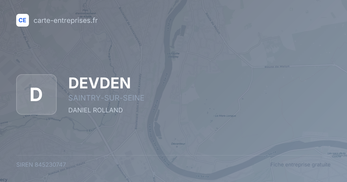 DEVDEN — 845230747 — fiche entreprise
