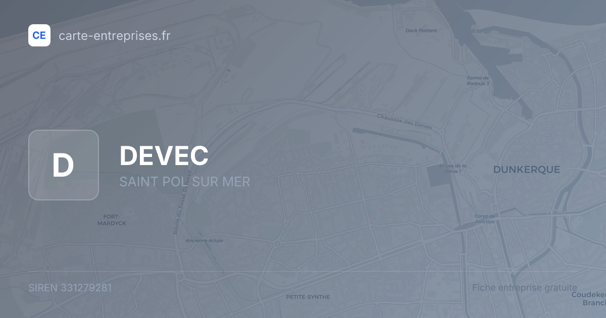 DEVEC — 331279281 — fiche entreprise