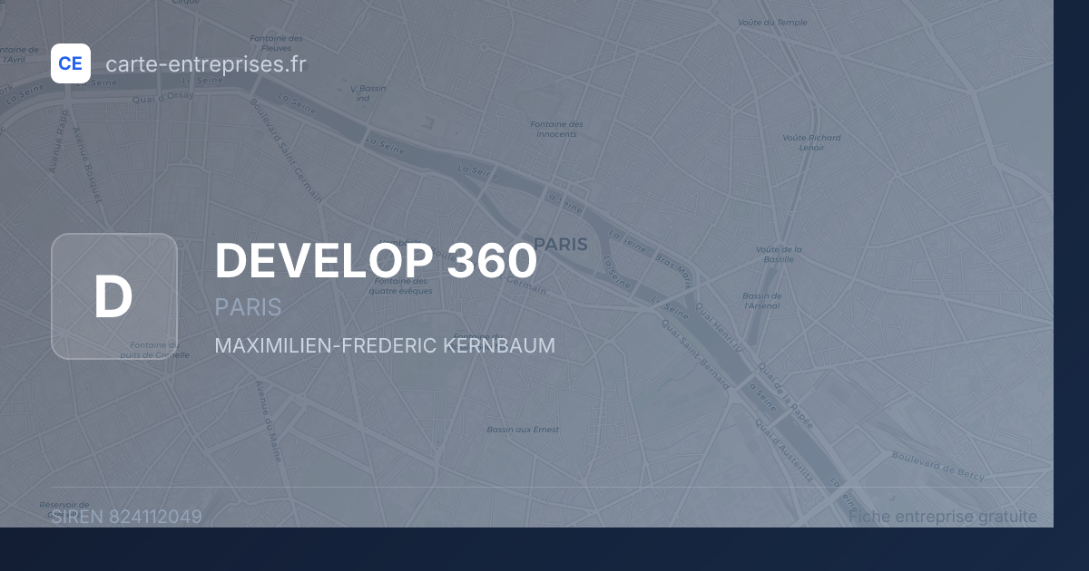DEVELOP 360 — 824112049 — fiche entreprise