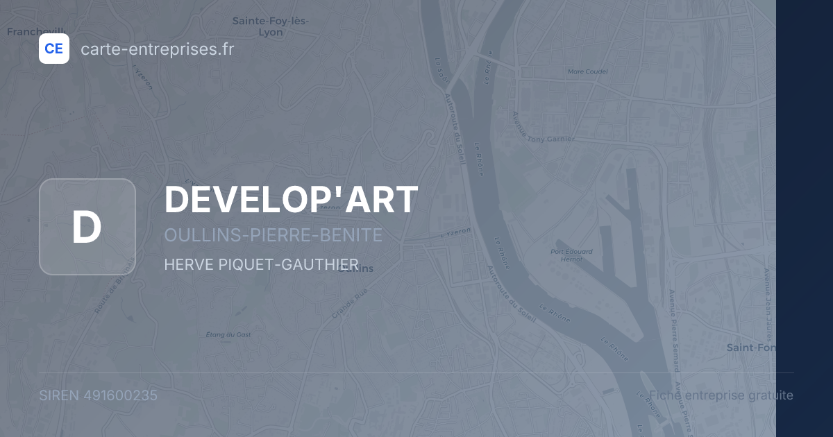 DEVELOP'ART — 491600235 — fiche entreprise