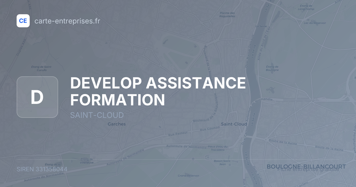 DEVELOP ASSISTANCE FORMATION — 331358044 — fiche entreprise
