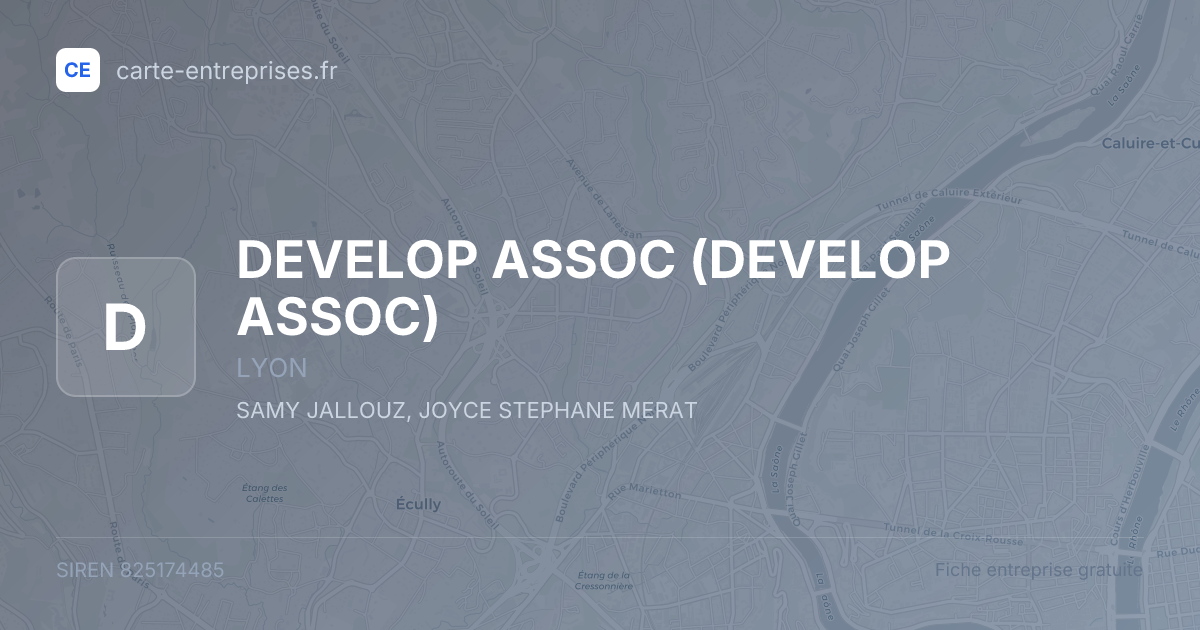 DEVELOP ASSOC — 825174485 — fiche entreprise