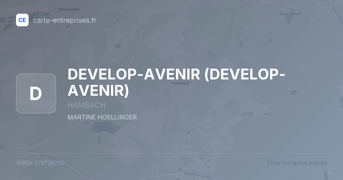 DEVELOP-AVENIR — 879738755 — fiche entreprise