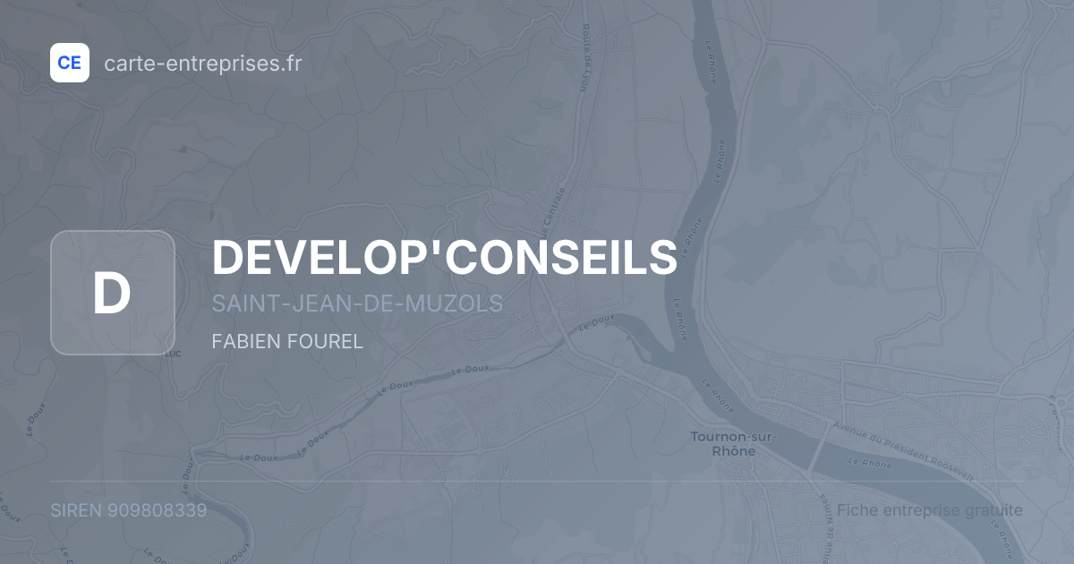 DEVELOP'CONSEILS — 909808339 — fiche entreprise