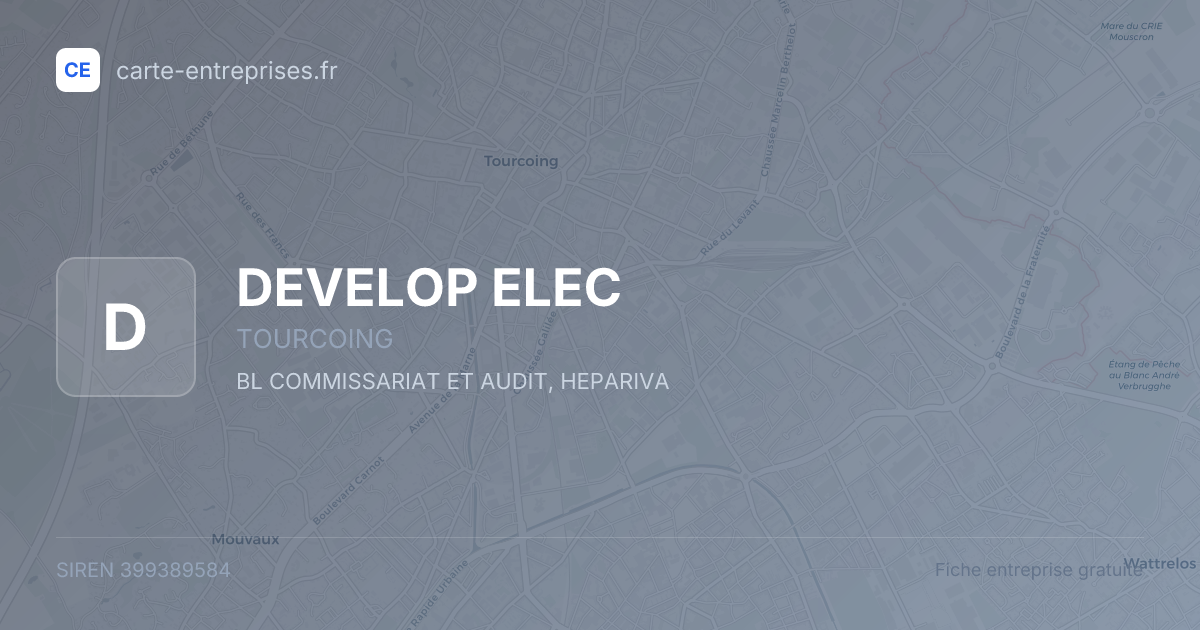 DEVELOP ELEC — 399389584 — fiche entreprise