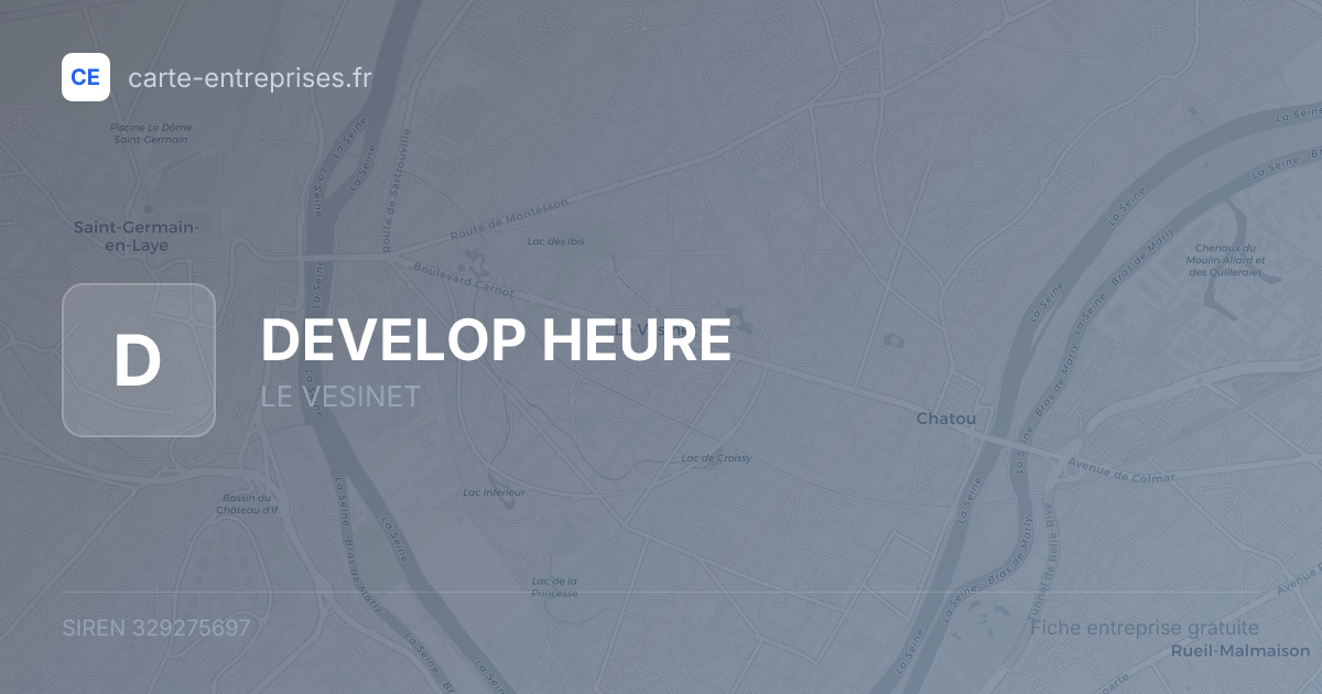 DEVELOP HEURE — 329275697 — fiche entreprise