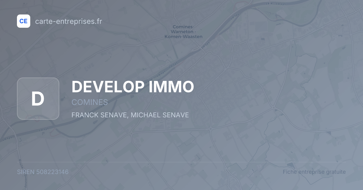 DEVELOP IMMO — 508223146 — fiche entreprise