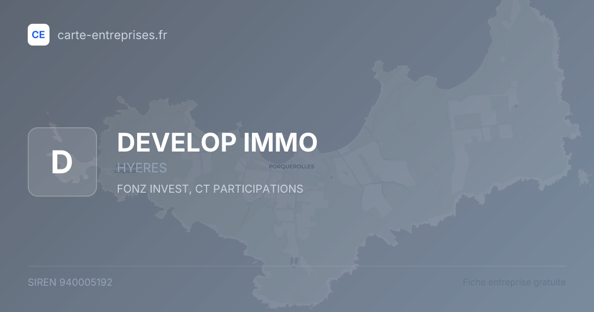 DEVELOP IMMO — 940005192 — fiche entreprise