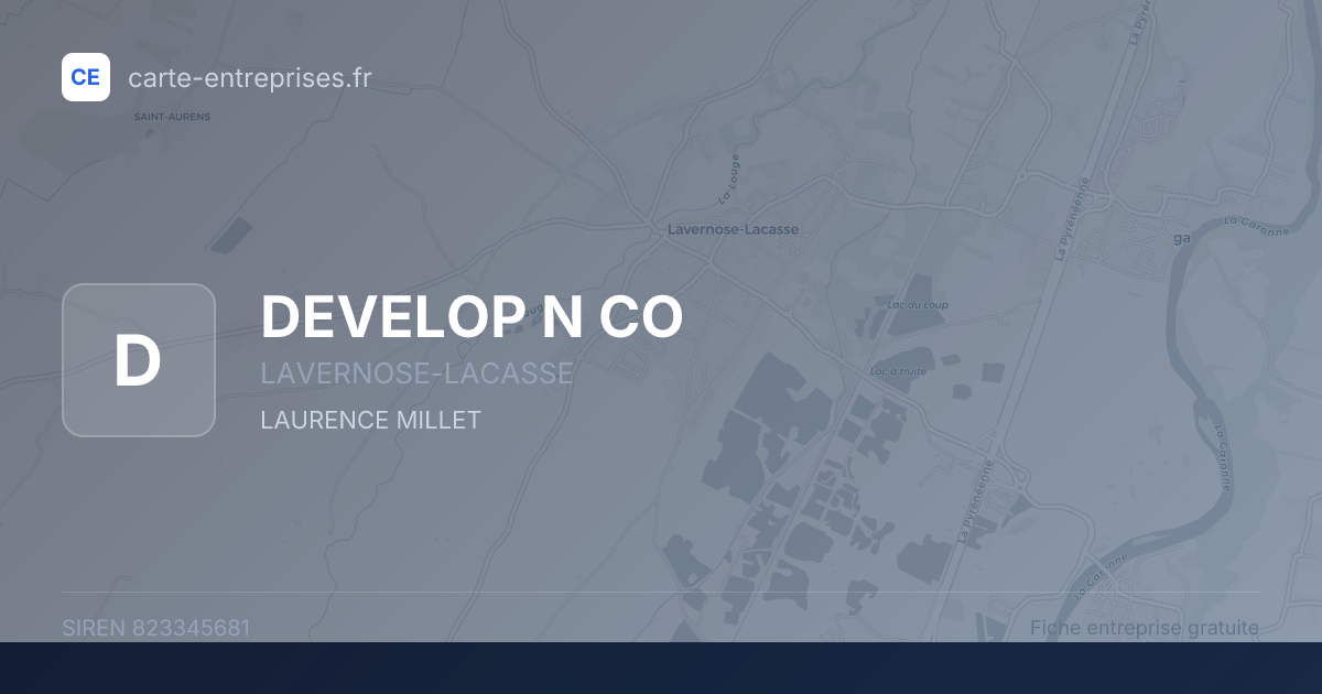 DEVELOP N CO — 823345681 — fiche entreprise